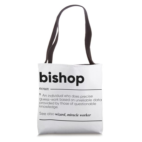 Bishop Funny Definition Tote Bag O_O - Picture 1 of 4